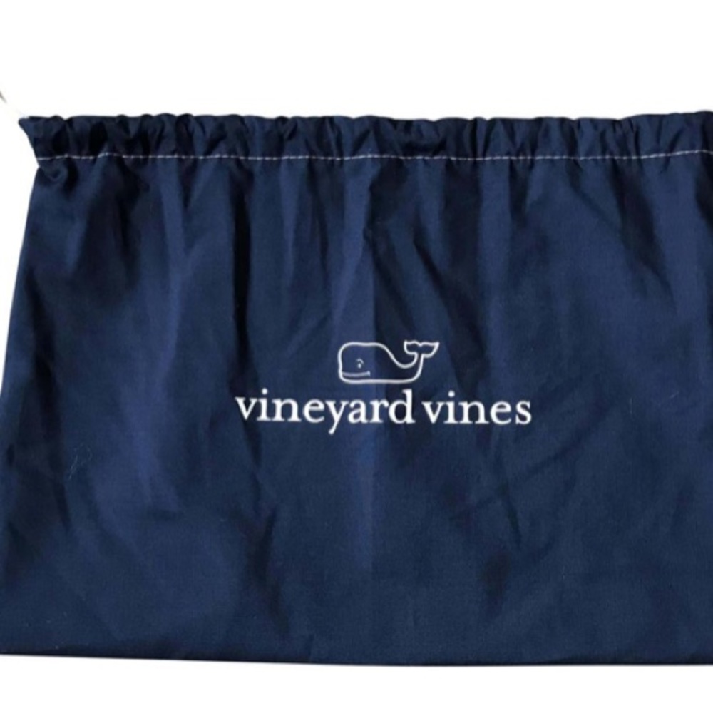 🩶5/$30 Vineyard Vines Set of 2 Navy Blue Drawstring Shoe Travel Bags 14”x10” - Picture 4 of 9